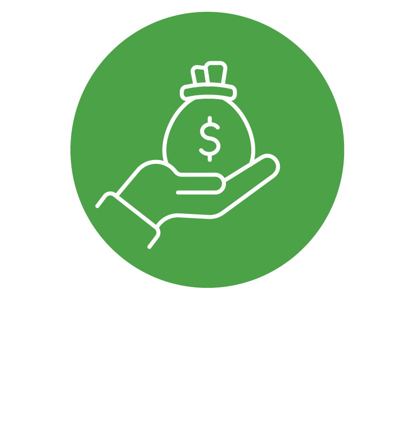 graphic icon representing "funding"